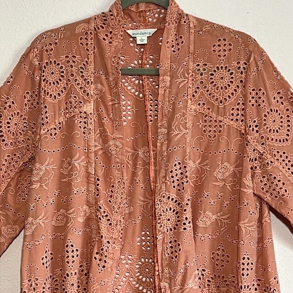 Sundance Moonlight Terracotta Eyelet Jacket - Picture 5 of 13